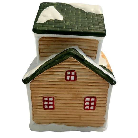 Christmas Village GENERAL STORE Porcelain Hand Painted Holiday Style Mini - Picture 2 of 6